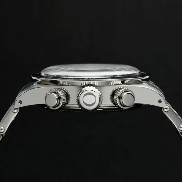 Outline x Tic-Tac 2-Register Chrono YK20232-1WH Quartz Watch From Japan 37.8mm