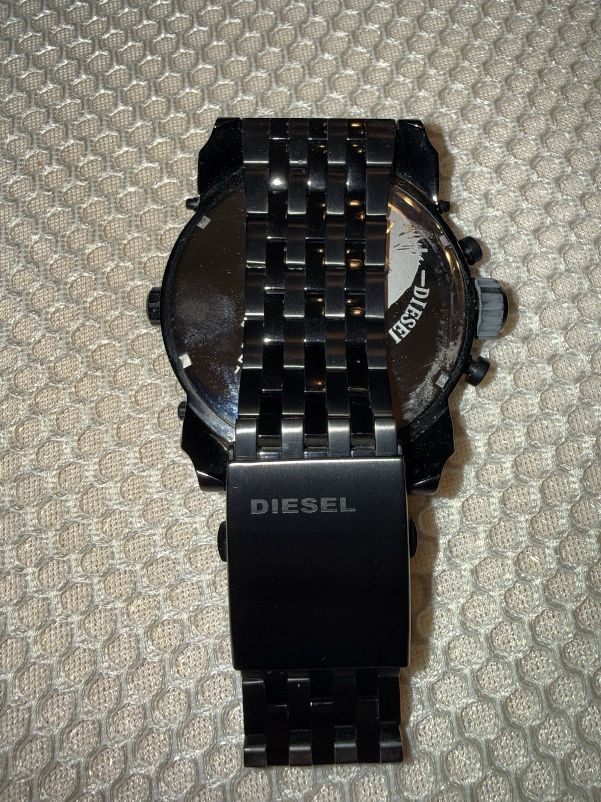 Diesel Only The Brave Quartz Chronograph Men’s Watch 57mm 30m Black Dial