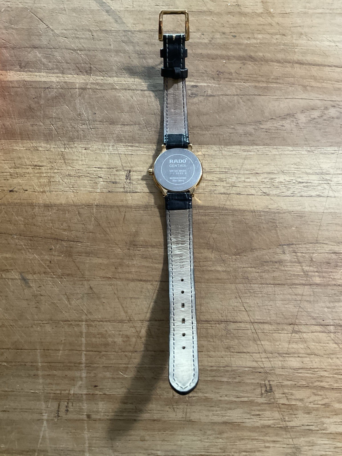 RADO Centrix 3055 WHITE Dial ROSE GOLD Stainles STEEL Water RESISTANT SWIS Watch