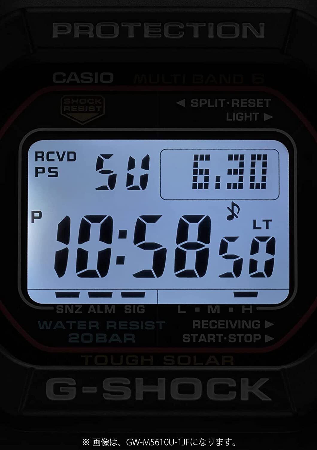 CASIO G-SHOCK GW-M5610U-1CJF Origin Solar Radio Multiband 6 Digital Watch Black