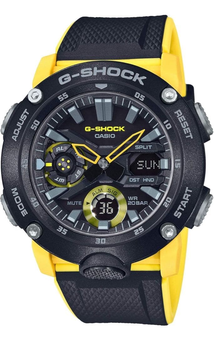 CASIO G-SHOCK GA-2000-1A9JF Yellow & Black