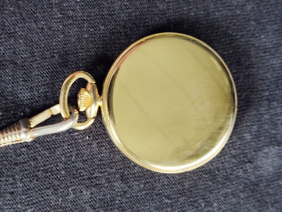 CITIZEN Riviere Quartz Pocket Watch Gold Used