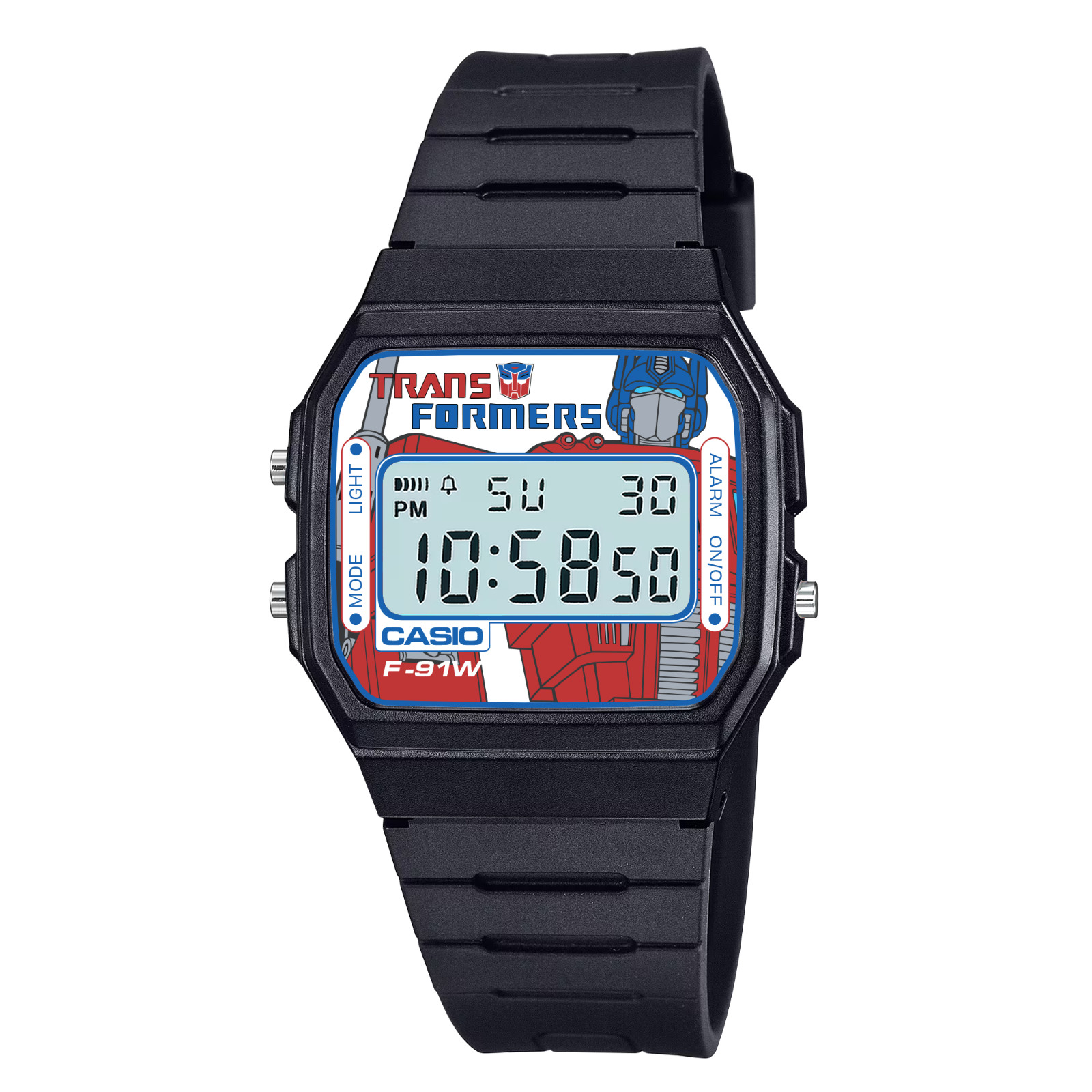 Custom Casio F-91 ‘Transformers’