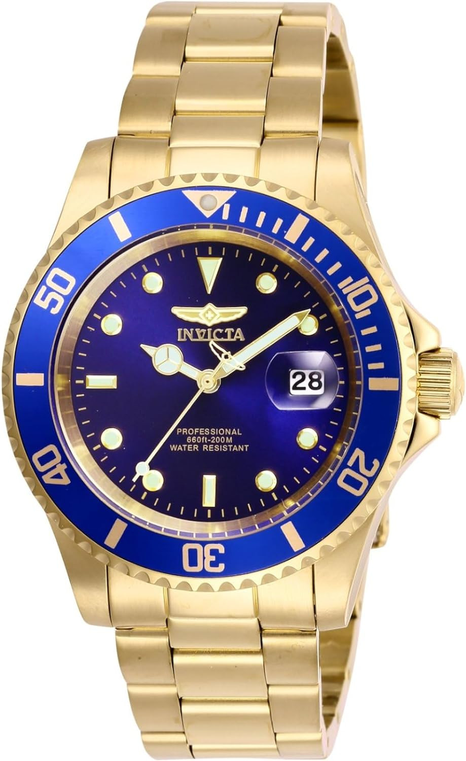 Reloj Para Hombre Invicta Dorado Elegante Uso Formal Casual Calidad TOP NUEVO