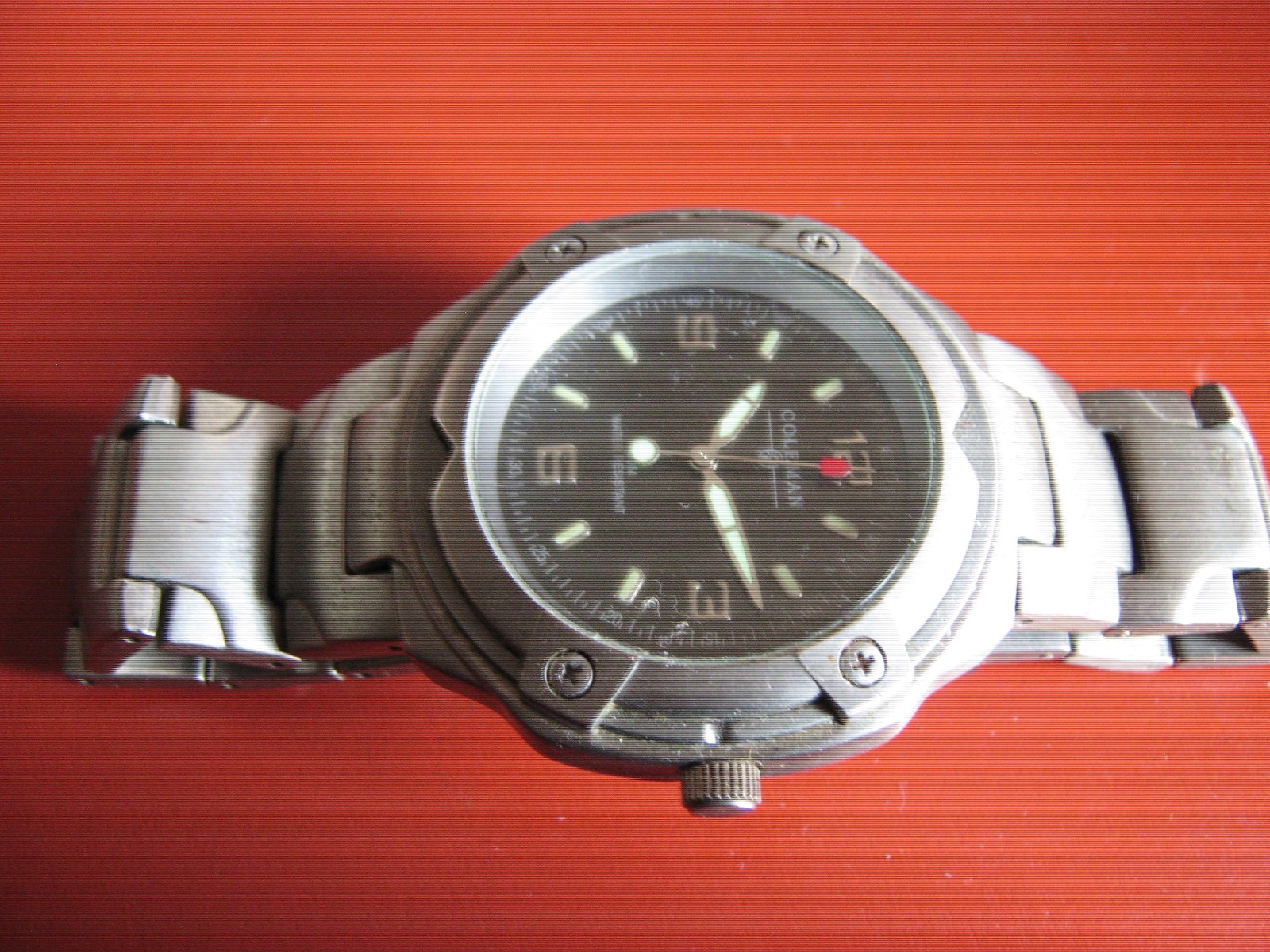 Coleman Men’s Rugged Outdoor Quartz Wrist Watch Black Dial Date Water Resistant
