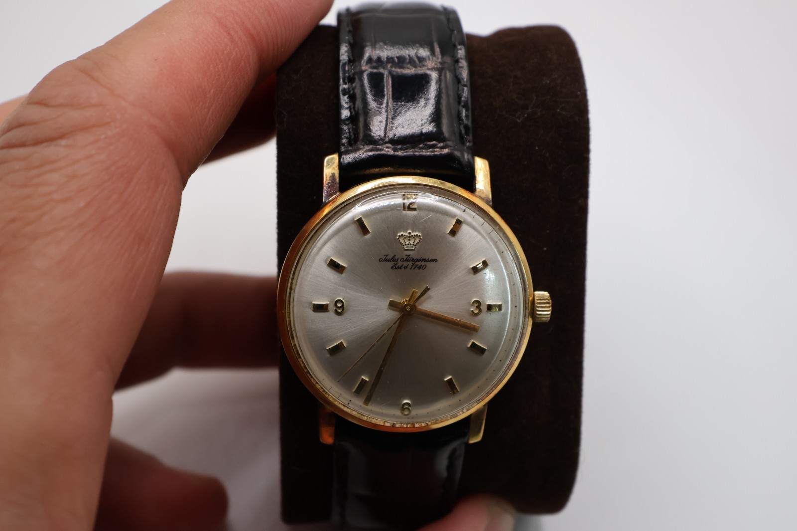 Rare Vintage Jules Jurgensen 14K Gold Men’s Watch – Fully Running