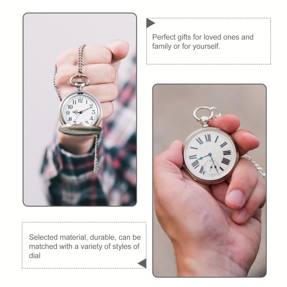 3Pcs Pocket Watch Hanging Chains Pocket Watch Chains Retro Watch Chain Pendant