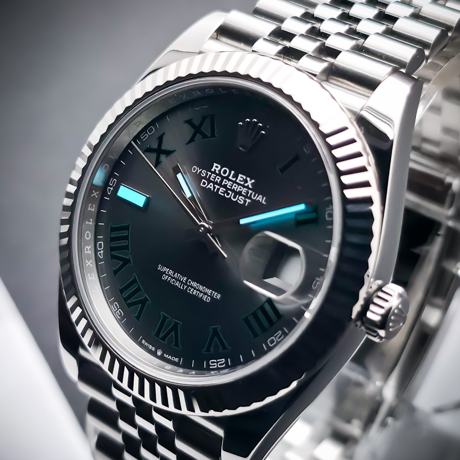 ROLEX DATEJUST “WIMBLEDON” | REF. 126334 | 41MM | GREY DIAL | 2023 | FULL SET