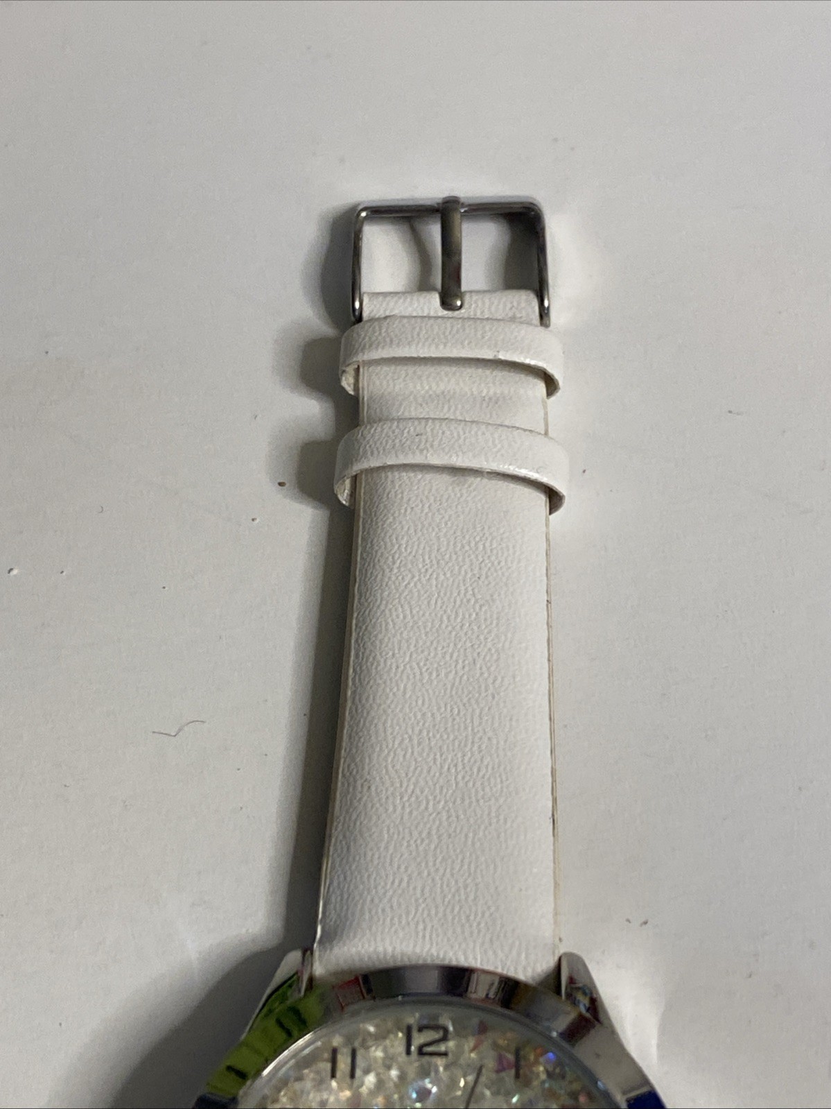 Unbranded Watch diamond Face White Band New Battery