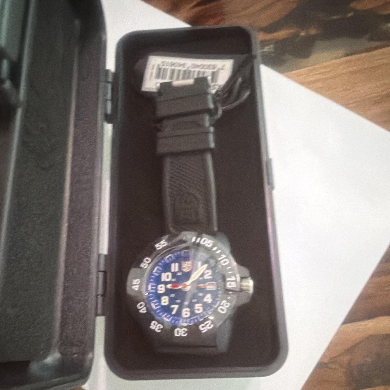 Luminox XS.3503.F Diver Quartz 200m Blue Dial Black Rubber Strap Box