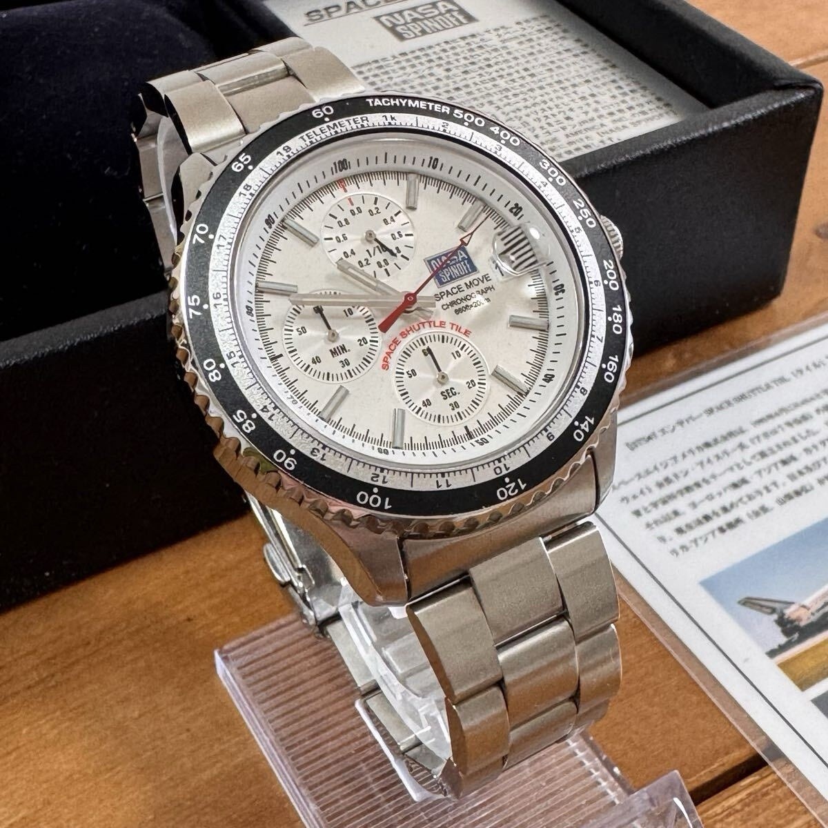 Seiko NASA Spinoff Space Move Y2001 Shuttle Tile Panda Ltd 500 Full Set