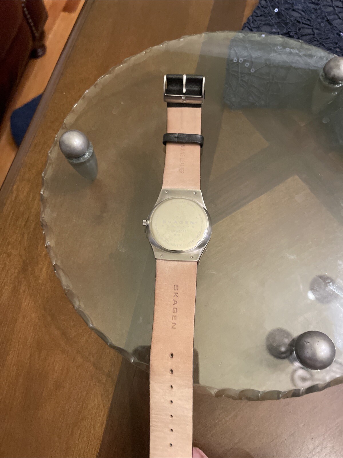Skagen Denmark Leather wristwatch
