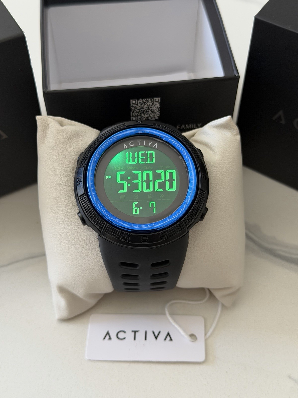 Activa X Invicta Digital Men’s Watch – 50mm. Black (ACW1915-010)