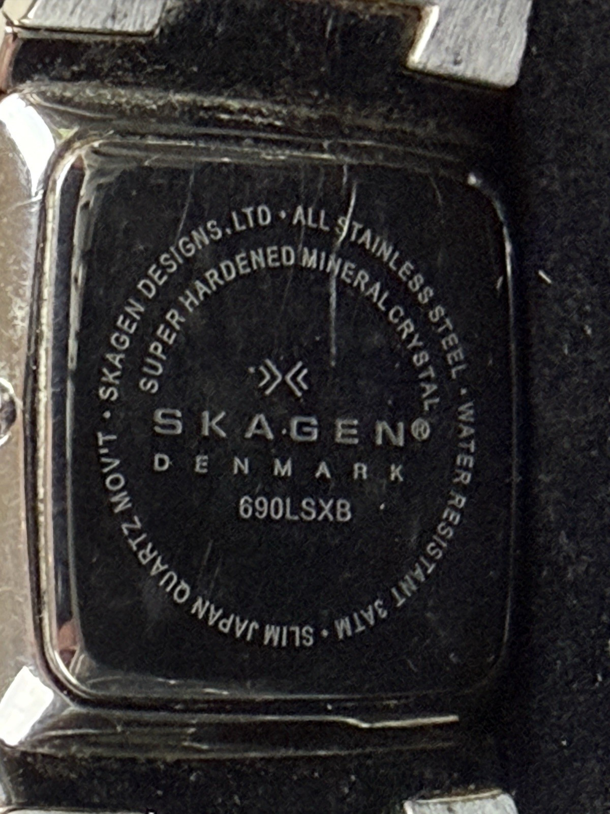 Skagen 690LSXB Silver-tone Black Dial Denmark Men’s Watch Working Denmark