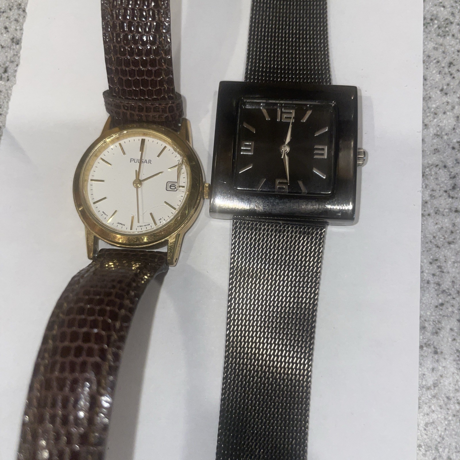 Two Vintage Women’s Quartz Watches. Pulsar And A Grenen Needs Battery As-Is #2