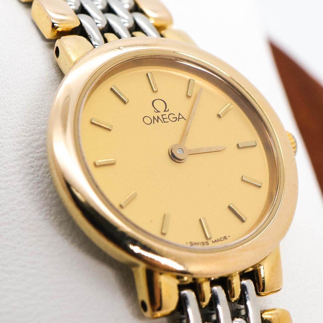 Operation OMEGA DE VILLE watch combination gold silver 3878 Safe packing!