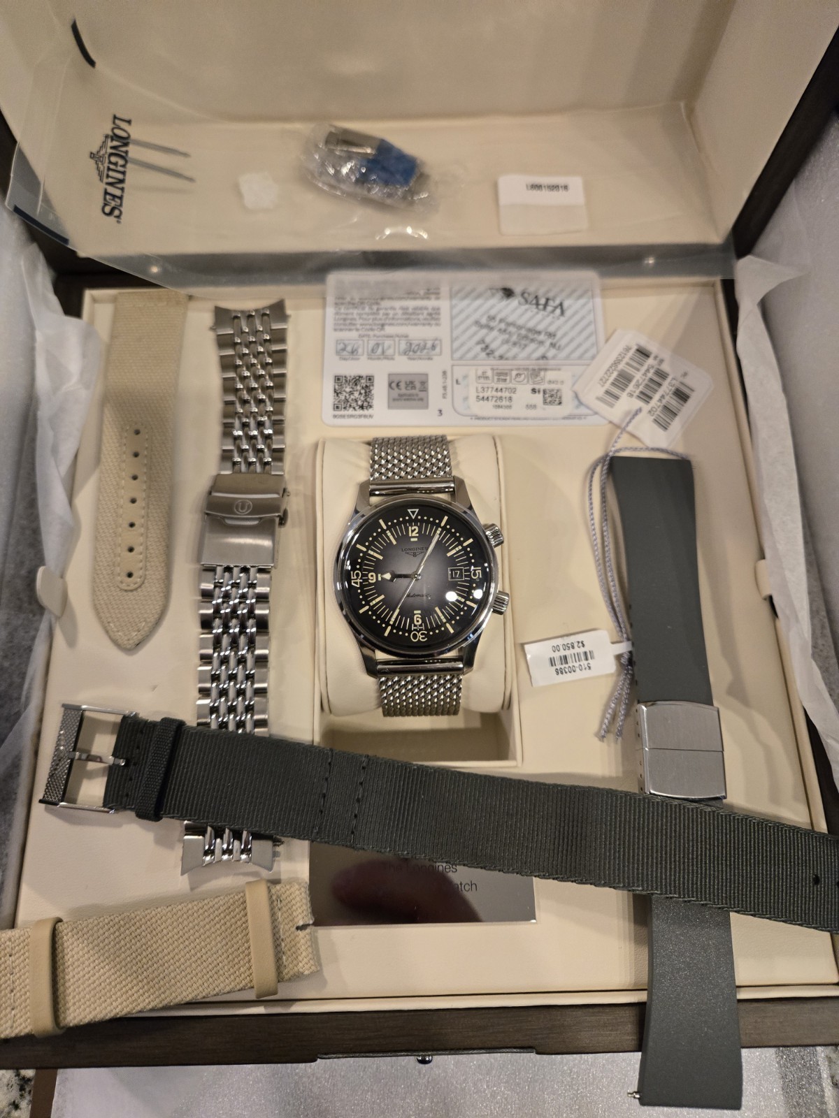 Longines Legend Diver 42 Gray L3.774.4.70.2