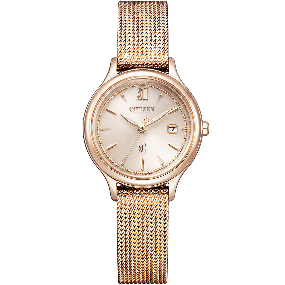 Citizen xC EW2635-54A Quartz Pink Gold Dial 28 mm Watch