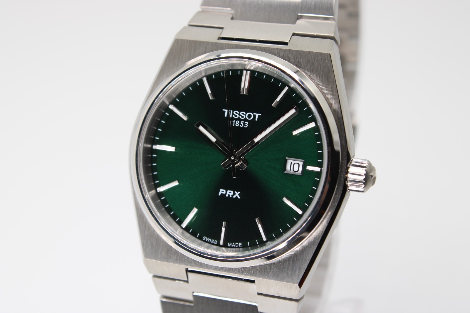 TISSOT PRX T137.210.11.081.00 Quartz Green Dial Unisex Watch 35MM