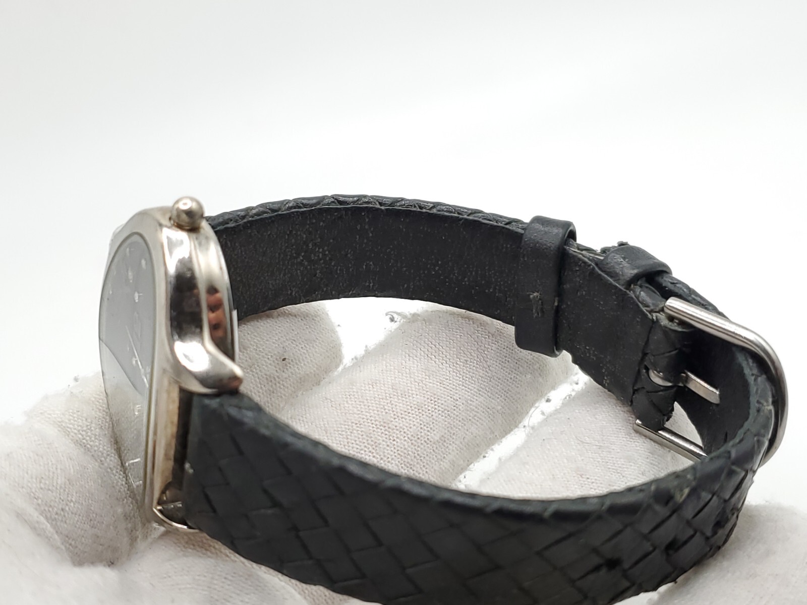 Joan Rivers Classics Quartz Womens Watch New Battery Silver Tone Black Dial 39mm