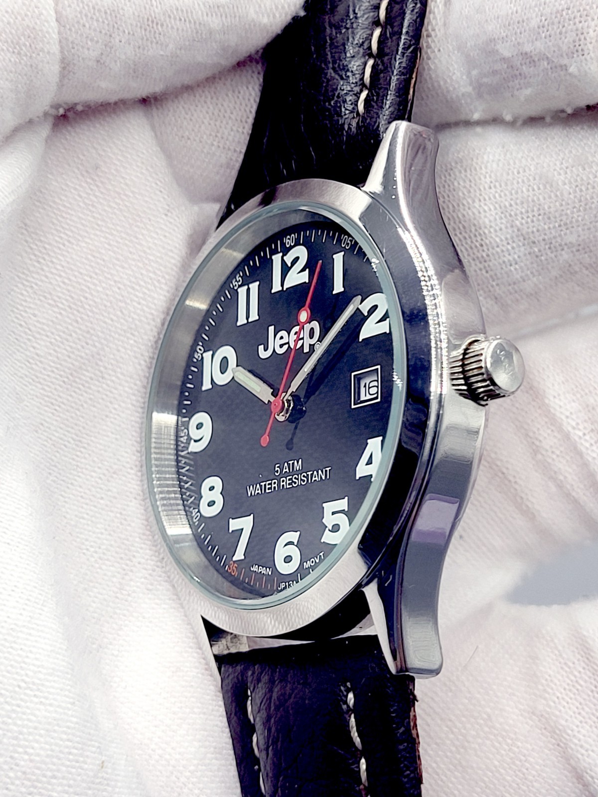 WORKS [N. MINT] 2002 JEEP® QUARTZ 38mm Vintage Unisex Watch Japan Made New Batt