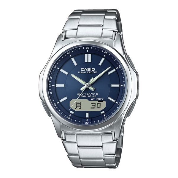 Brand new With warranty CASIO WVA M630D 2AJF Blue radio solar digital analog me