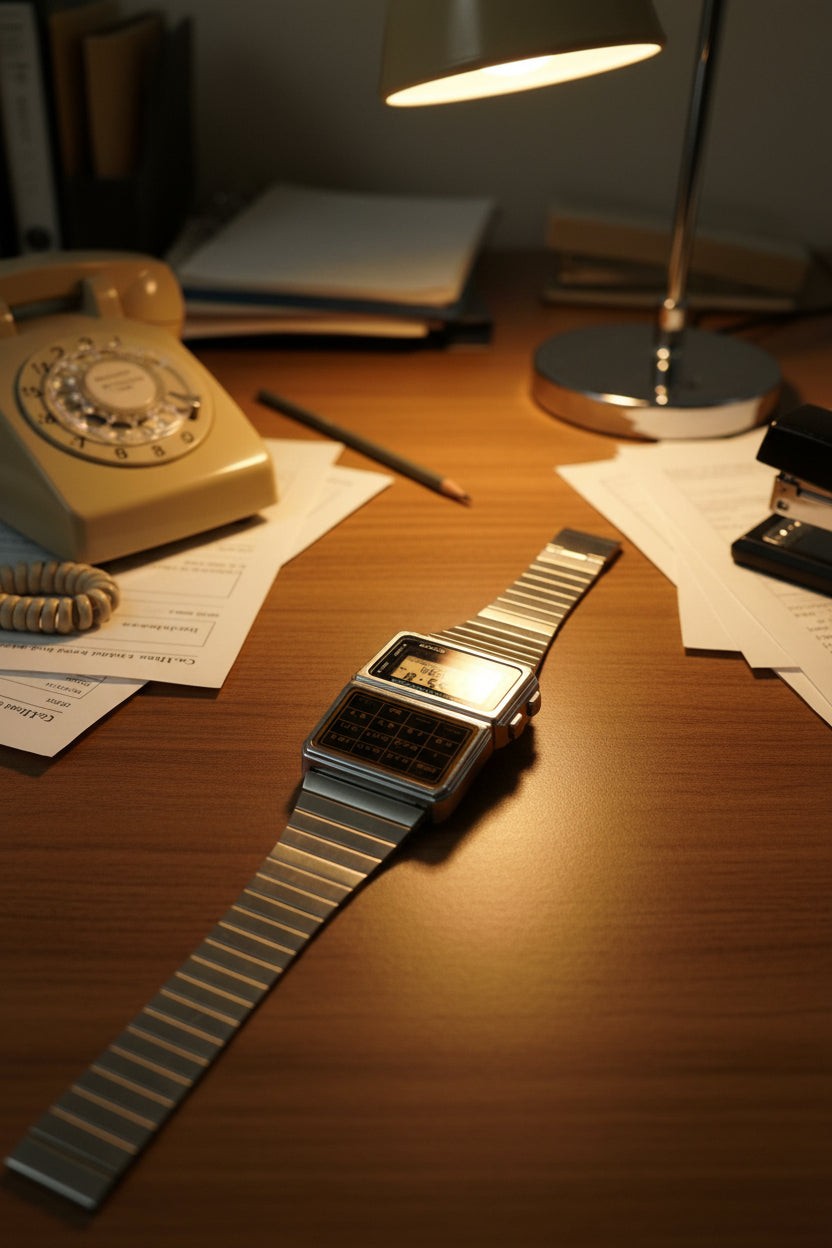 The Casio DBC-600 iconic vintage watch made in 1985 in Japan. DB-600