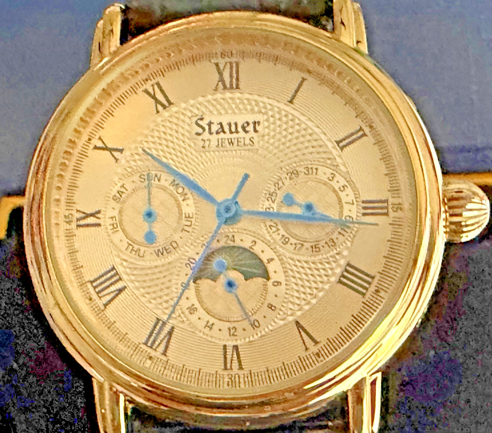 STAUER MAGNIFICAT II AUTOMATIC MEN’S WATCH MODEL 20193 NEW/OLD STOCK WATCH