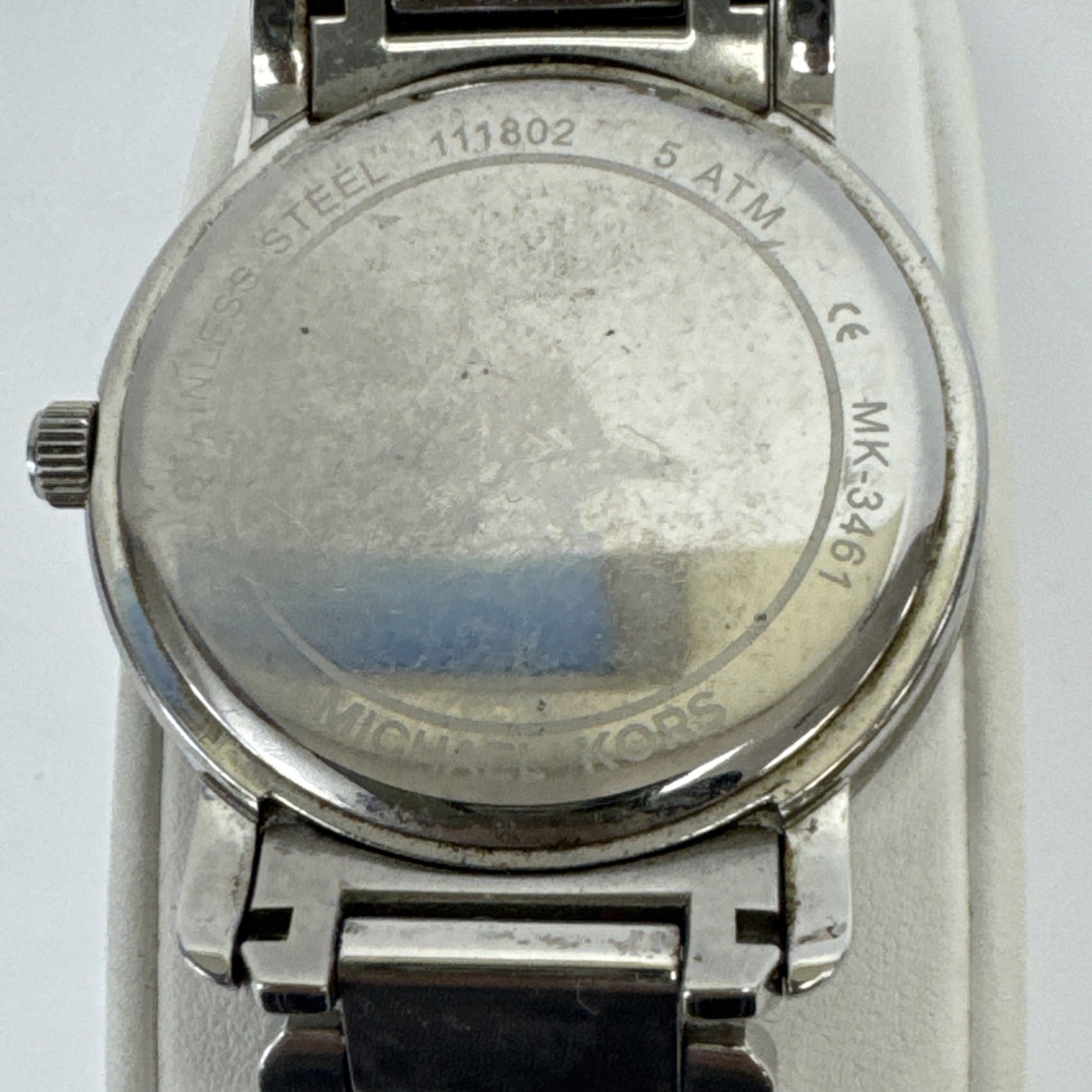 Michael Kors MK3461 Runway Silver Pave Dial Stainless Steel Women’s Watch.