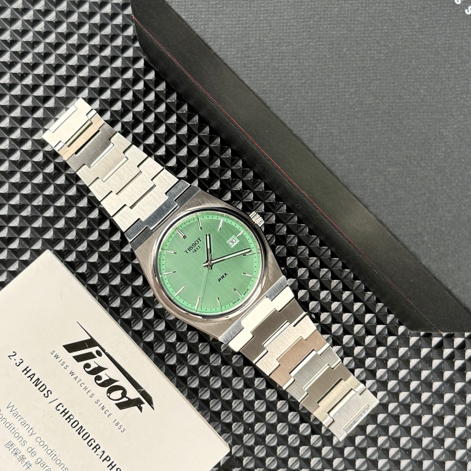 TISSOT PRX Swiss Quartz Light green Dial Men’s Watch 40mm T137.410.11.091.01