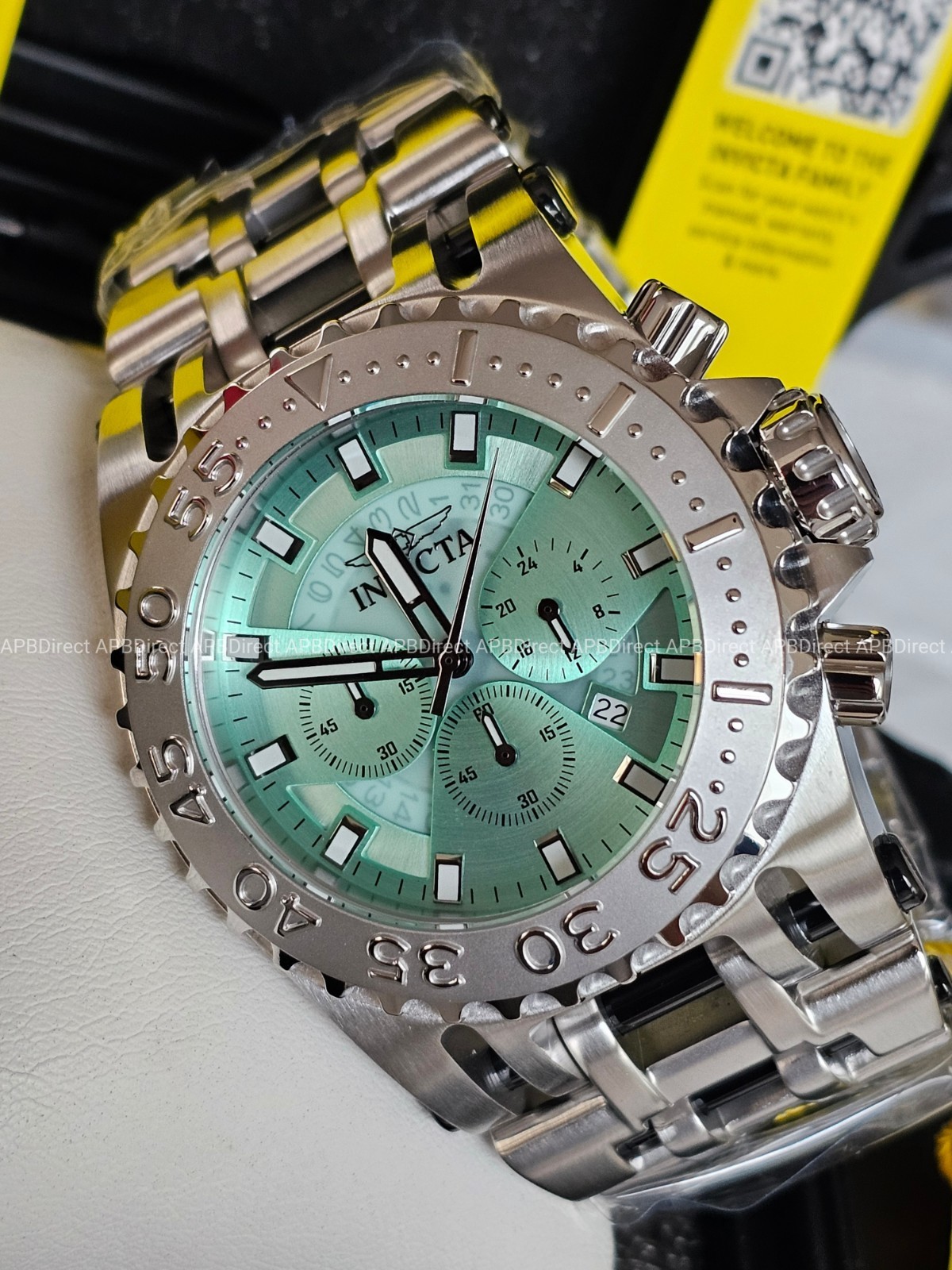 Invicta – CHAOS – Coalition Forces – TURQUOISE Blue 50mm Chronograph Mens Watch