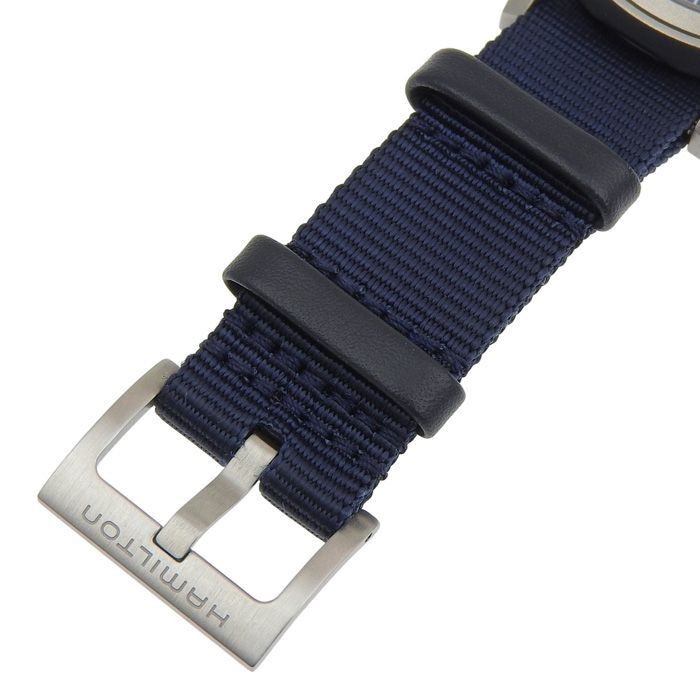 HAMILTON Hamilton Khaki Field Mechanical H694390 Blue Dial SS Fabric Watch