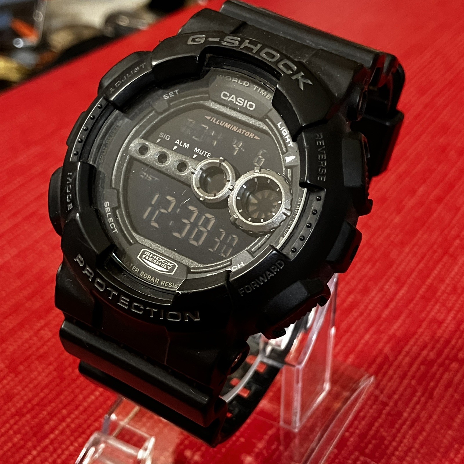 Casio G Shock Watch Men Digital Black Day Date 3263 GD-100 51mm