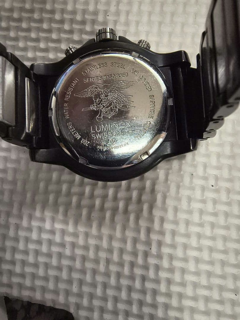 Luminox Professional Quartz Chrono Black SS Band 200m