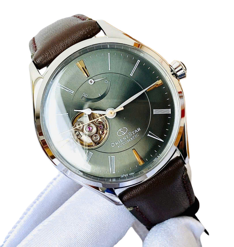 Orient Star Automatic Green Dial Men’s Watch Power Reserve Indicator RK-AT0202E