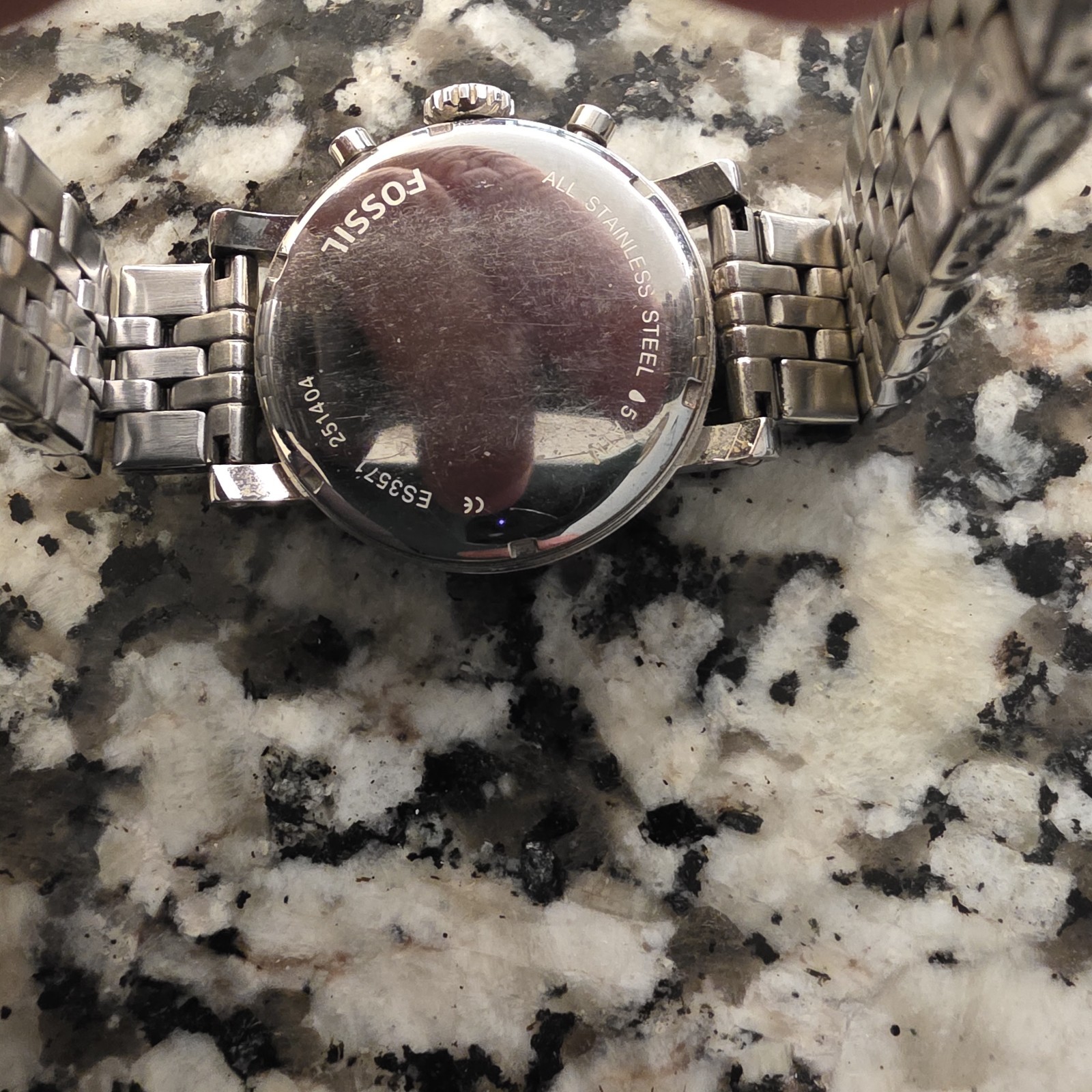RARE Women’s Fossil BOYFRIEND CHRONO watch STAINLESS TURQUOISE