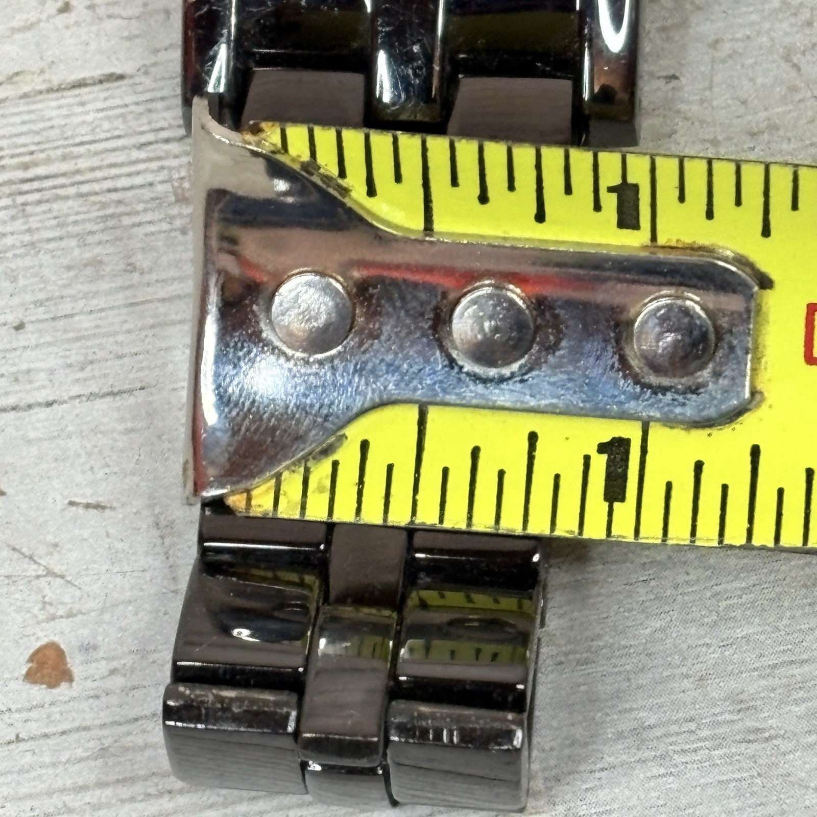 Lot Of 2 Rectangular Watches Guess Anasteel 2005 & Allude Black *Read