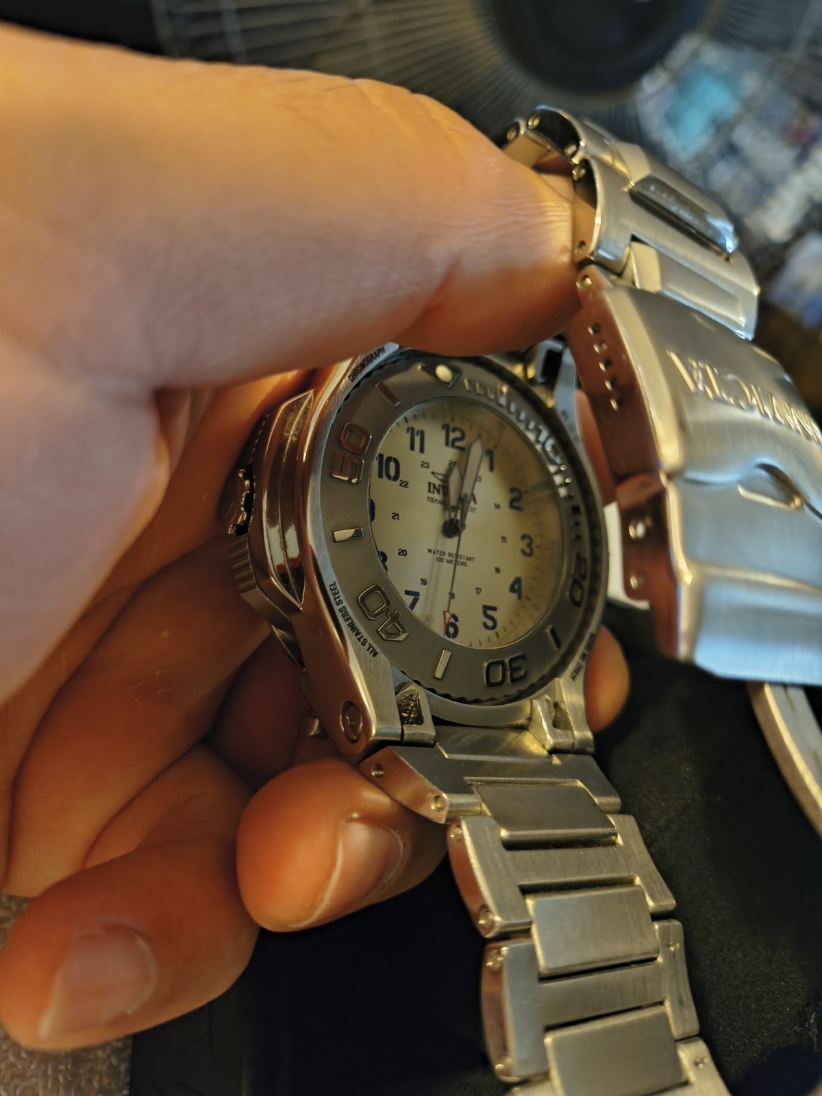 Invicta Reserve Transatlantic Men’s Quartz Chronograph Tachymeter SS Watch