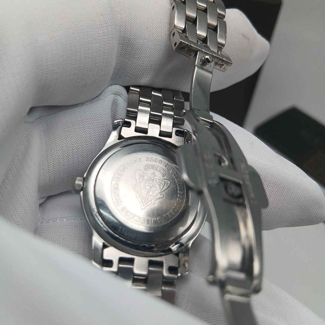 Gucci 5500L G-Class Ladies Watch Silver Dial Roman Index Date Quartz Auth Japan