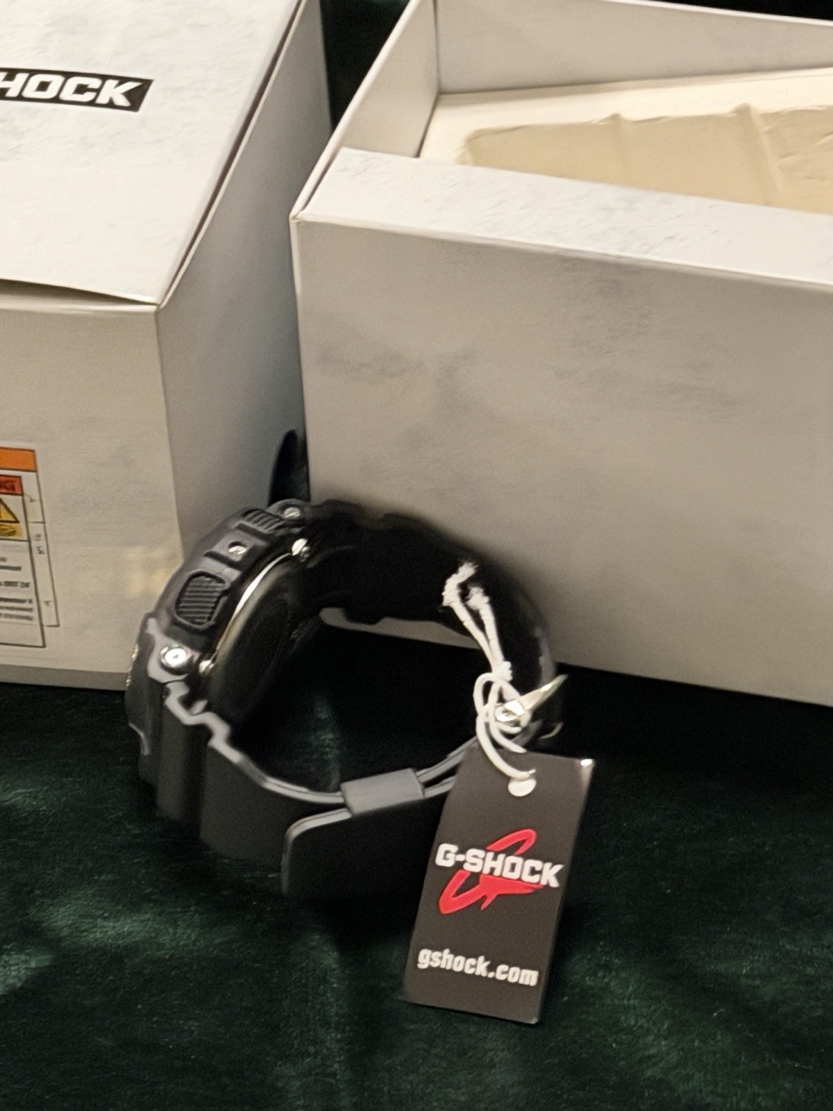 Casio G-SHOCK Black/Gold Analog-Digital Quartz 200m Resin Watch w/ Box