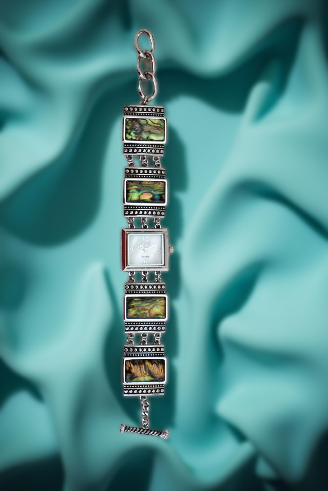 Boho Multicolour Floral Watch | Quartz Bangle Bracelet Wristwatch for Women