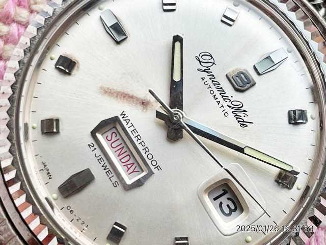[B1Y] Ricoh Dynamic Wide 8 Vintage Day-Date Automatic Watch [j8n]