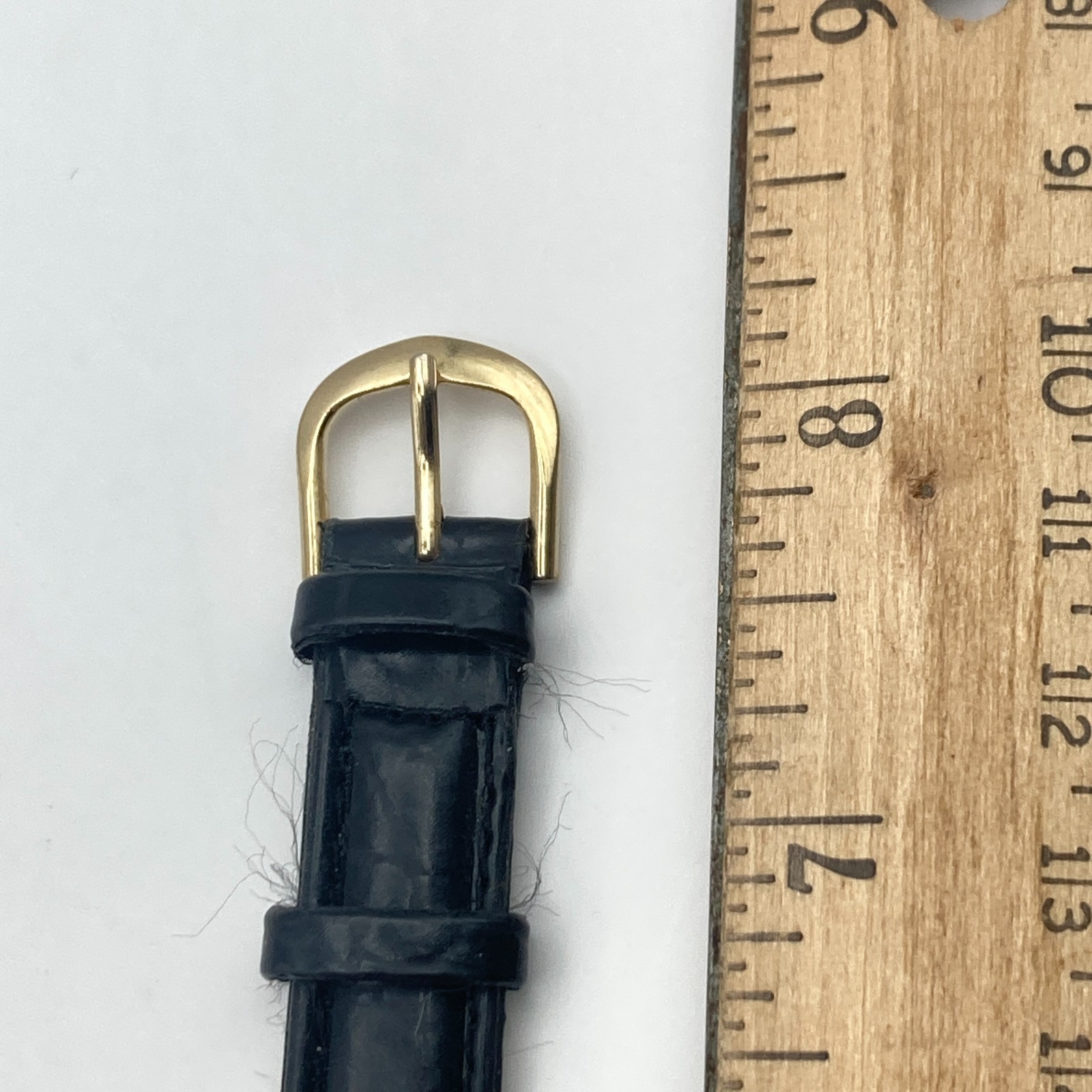 Vtg Armitron Womens Watch Gold Silver Tone Rotating Bezel New Battery SMALL 7.5″