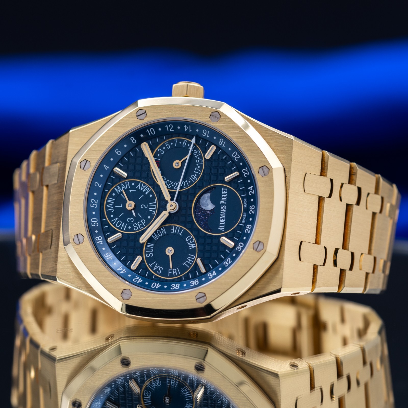 AUDEMARS PIGUET Royal Oak Perpetual Calendar Blue Dial 26574BA.OO.1220BA.01